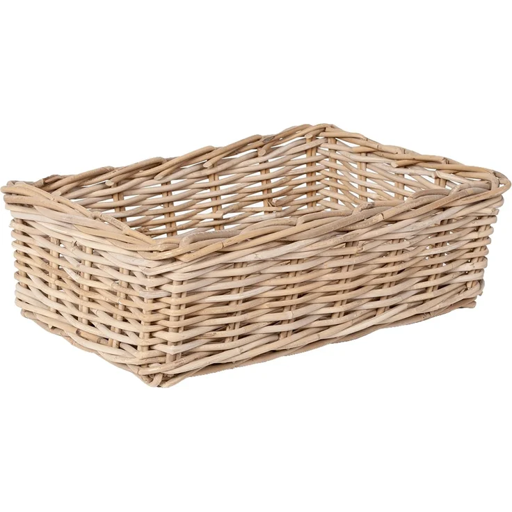 Aufbewahrungskorb VERONA-1 ca. L47cm Rattankorb Regalkorb Schrankkorb Dekokorb – Bild 1