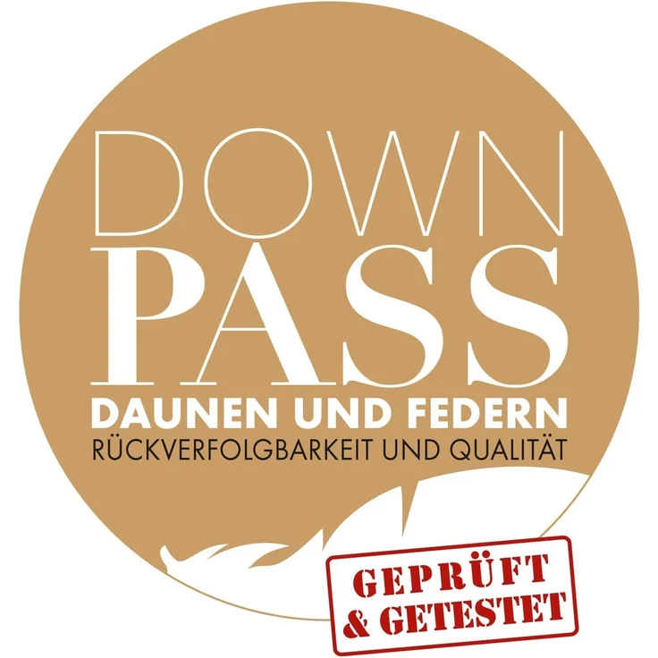 Bodyprotect Daunenbettdecke Kassettendecke, Füllung: 60% Daunen / 40% Federn, Bezug: 100% Baumwolle, mit Mako-Daunenbatist, waschbar – Bild 7