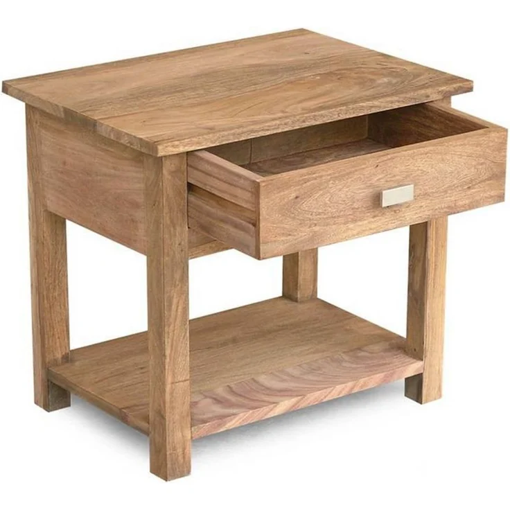 Nachttisch Sheesham 50x35x45 braun geölt NATURE BROWN #91 – Bild 4