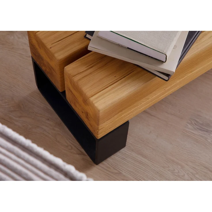 Bank Eiche 100x31x32 natur geölt LOUNGE COLLECTION #07 – Bild 4