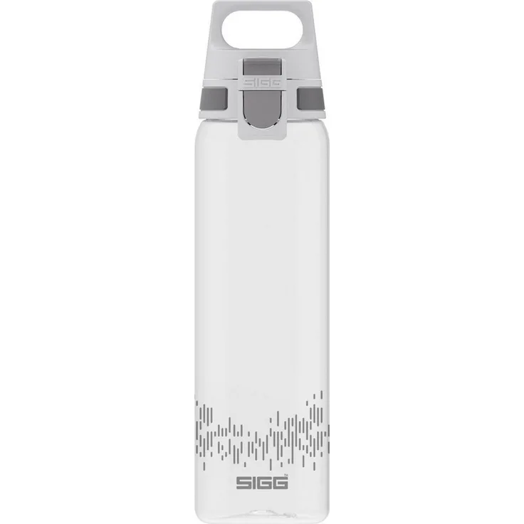 Sigg Trinkflasche stylische Sportflasche mit Einhandverschluss, SIGG Trinkflasche 'Total Clear One MyPlanet' - 0,75 L