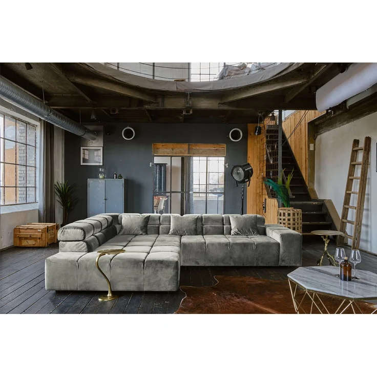 KAWOLA Ecksofa NEVADA, Couch L-Form rechts oder links, ohne Sitzvorzug Velvet – Bild 2