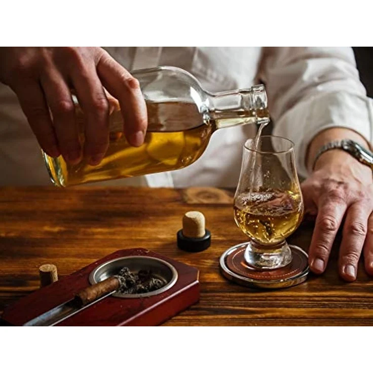 Stölzle Whiskyglas Glencairn Glass, Kristallglas, 2 Gläser, 1 Krug auf Tablett – Bild 5