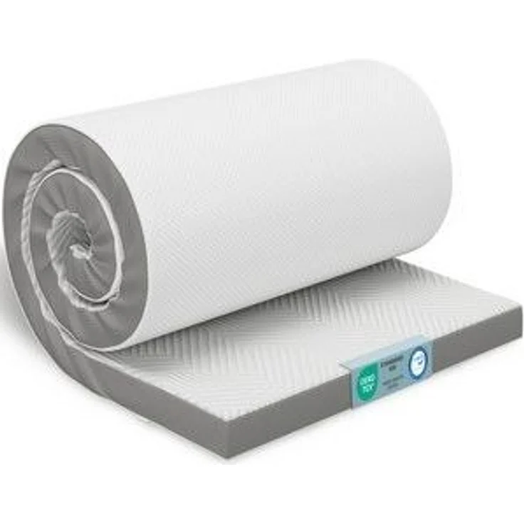 ELONEO, Topper Matratzentopper 90x200, 140x200, 180x200 und weitere Größen, 5 cm hoch, Visco, für Hausstauballergiker, schadstoffgeprüft, waschbar – Bild 6