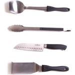 Camp Chef Grill-Set mit Aufbewahrungstasche, 5-teilig, Edelstahl silber / schwarz