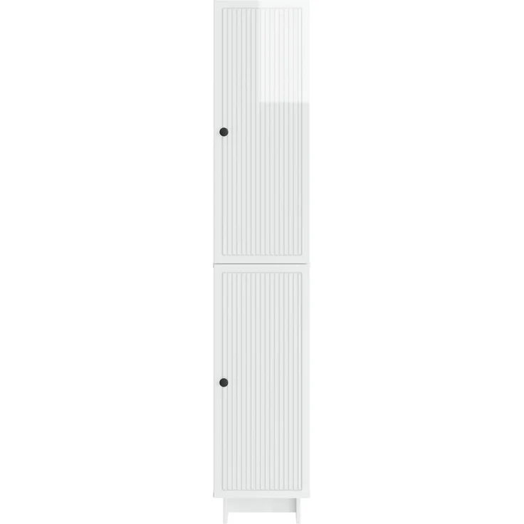 vidaXL Schrankset 2 pcs Hochglanz Weiß 34,5 x 33 x 90 cm Holzwerkstoff 3416371 – Bild 4
