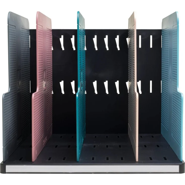 EXACOMPTA Aufbewahrungsbox MODULOTOP Sorter mit 5 Trennplatten Skandi Farben sortiert 390606D, Ordnungsmappen – Bild 1