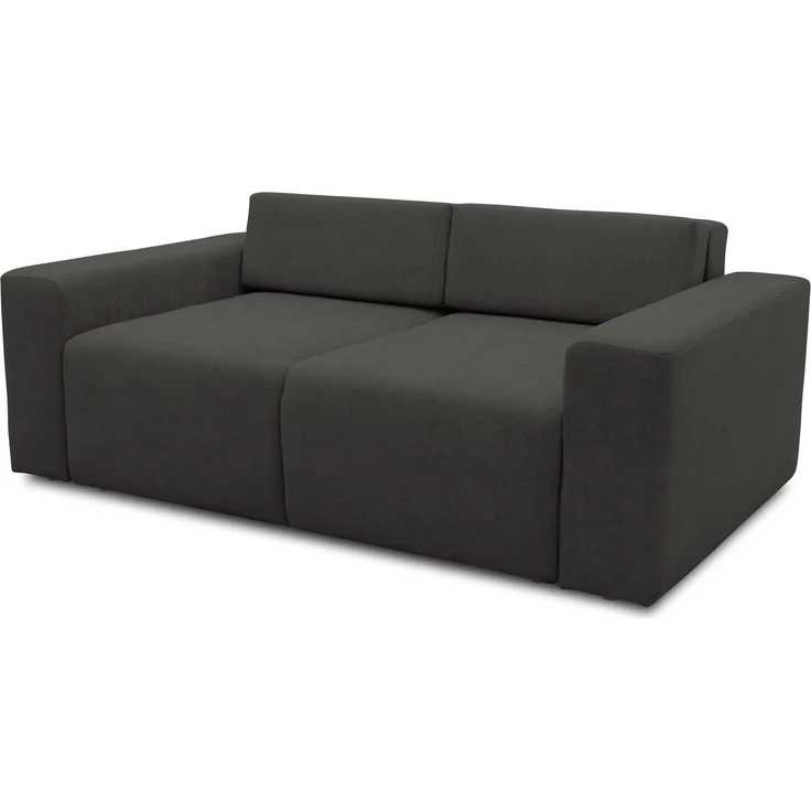 DOMO. collection Sofa 700 029, 2-Sitzer Couch mit Schlaffunktion und Federkernpolsterung, lose Rückenkissen, Polstergarnitur, 192 x 116 x 85 cm (BxTxH), grau – Bild 7