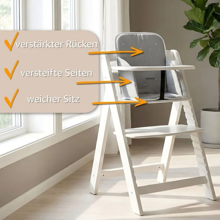 Totsy Baby Sitzverkleinerer Hochstuhl Baby Sitzkissen - Kinder Sitzauflage für Hauck und Stokke – Bild 3