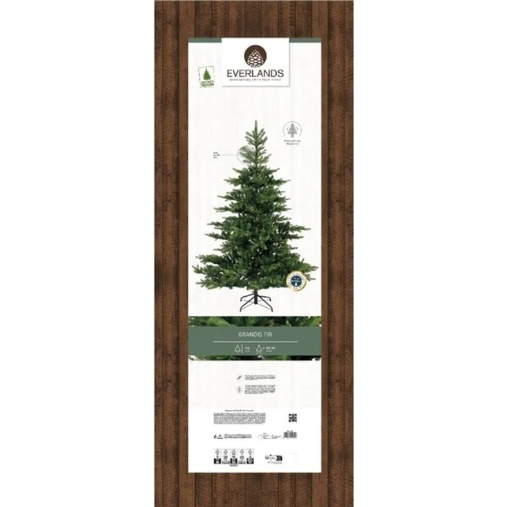 Everlands Weihnachtsbaum Grandis 300cm Tanne mit weichen Nadeln grün – Bild 4