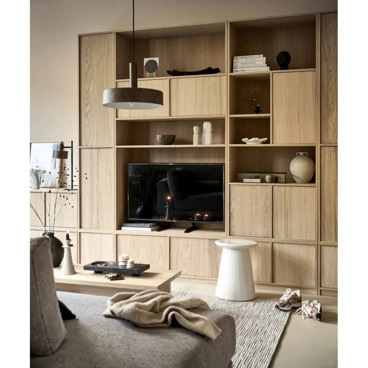 Modulschrank Modulair aus Eiche, modern, natur, mit Push-to-Open, 44x110 cm, FSC-zertifiziert – Bild 8