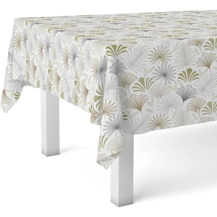 Martina Home Wachstuchtischdecke, Palmito Beige, 220x140 cm