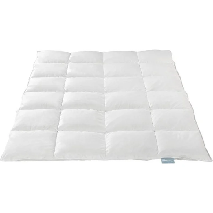 XDREAM Daunenbettdecke Nature Daunendecke, 135x200 cm und weitere Größen, Füllung: 90% Daunen, 10% Federn, Bezug: 100% Baumwolle, alle Wärmeklassen, Sommer oder Winter – Bild 4