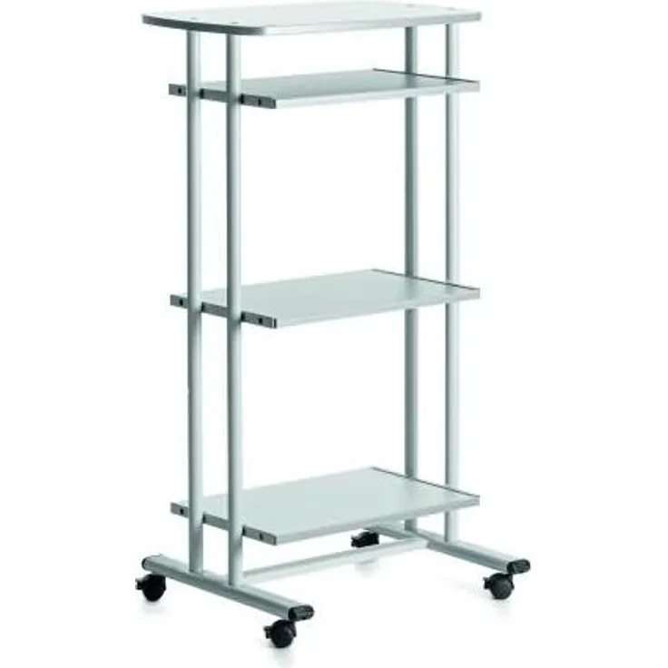 Rocada Computertisch 5220V22 R522096 3Fächer 68x126x49cm silber