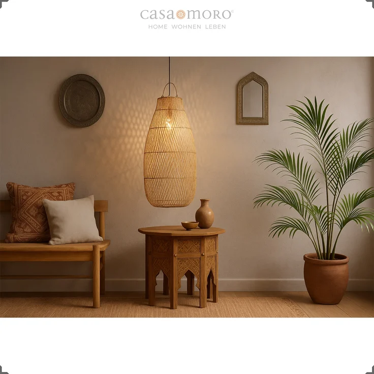 Rattan Pendelleuchte – Bild 20