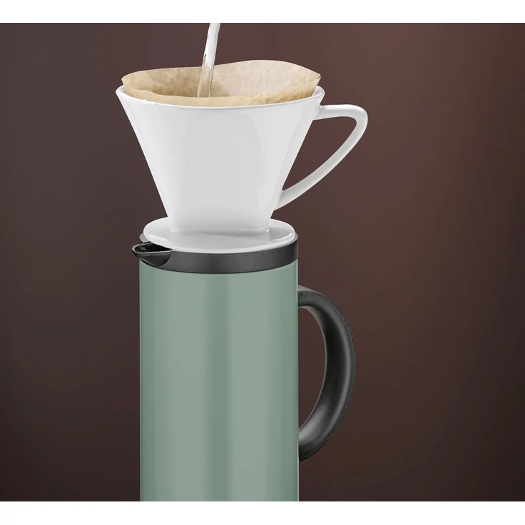 Isolierkanne Kaffeekanne Thermoskanne Teekanne 1L cilio FIRENZE mint grün 544978 – Bild 2