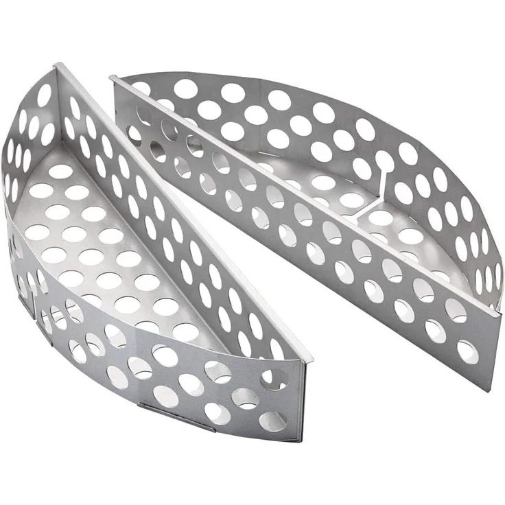Rösle 'F60/F60 AIR' Kohlekorb 2-tlg, Stahl silber, 40 x 11,5 x 8 cm – Bild 1