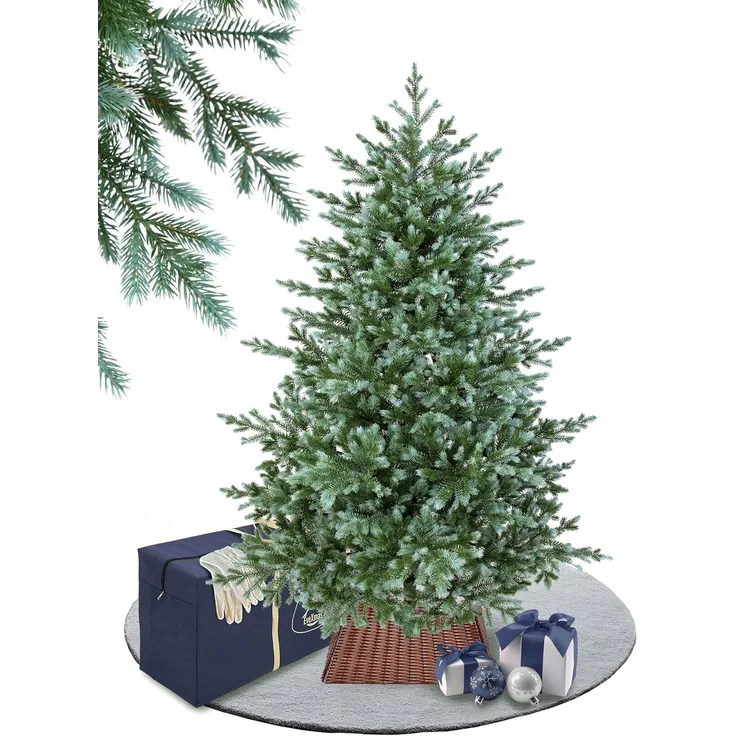 EveXmas Nordic Premium Künstlicher Weihnachtsbaum Grün 185 cm – 686 Astspitzen, inkl. klappbarem Metallständer