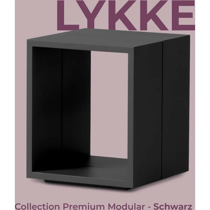 osoltus Premium Lounge Design Alu Beistelltisch Charcoal Grau Lykke – Bild 2