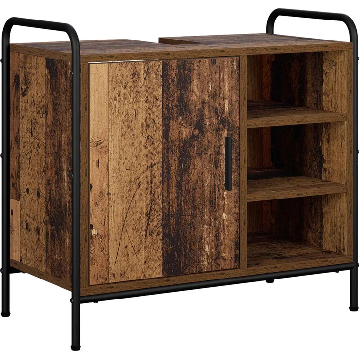 vidaXL Badezimmerschrank-Set 4 stk. Altholz 40 x 36 x 200,5 cm 3444679 – Bild 6