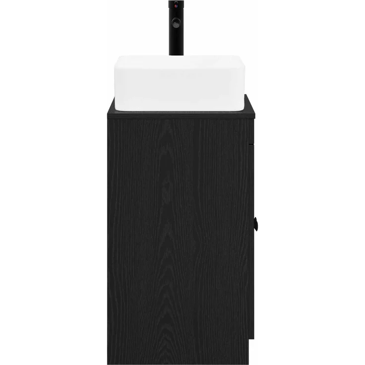 vidaXL Waschbeckenschrank Schwarze Eiche 54 x 41 x 100 cm 3404233 – Bild 6