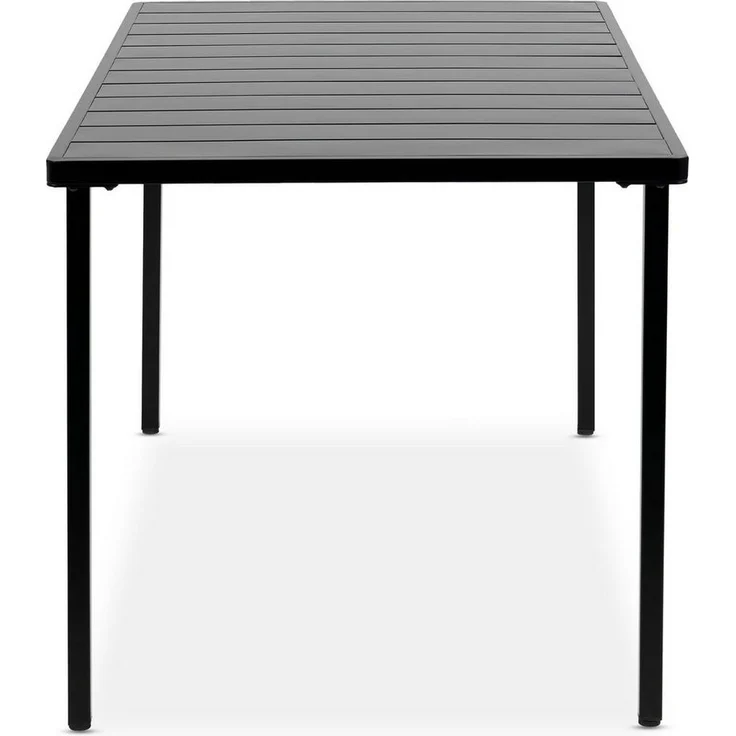 IDIMEX Gartentisch AZALEA, Outdoor Tisch 140x80cm wetterfest aus Metall Terrassentisch schwarz – Bild 3