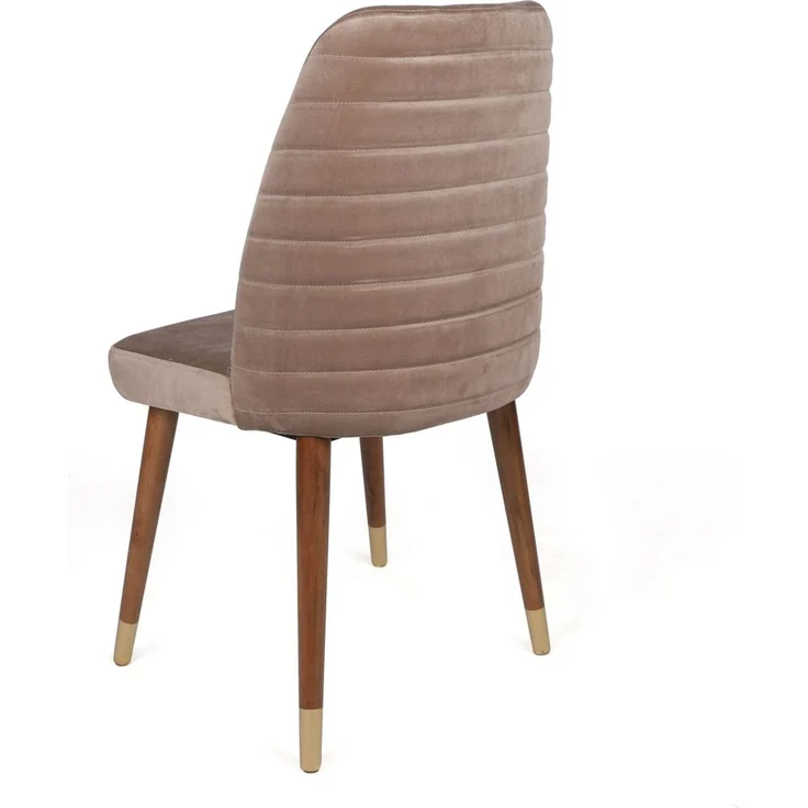 Skye Decor 'Hugo-384 V2' Stuhlset (2-teilig), Beige / Walnuss, 50 x 90 x 49 cm – Bild 3