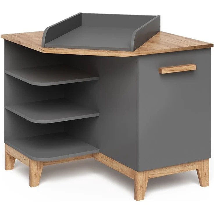 Wickelkommode Malia Grau/Artisan 85 x 85.2 cm mit Tür Vitalispa – Bild 1