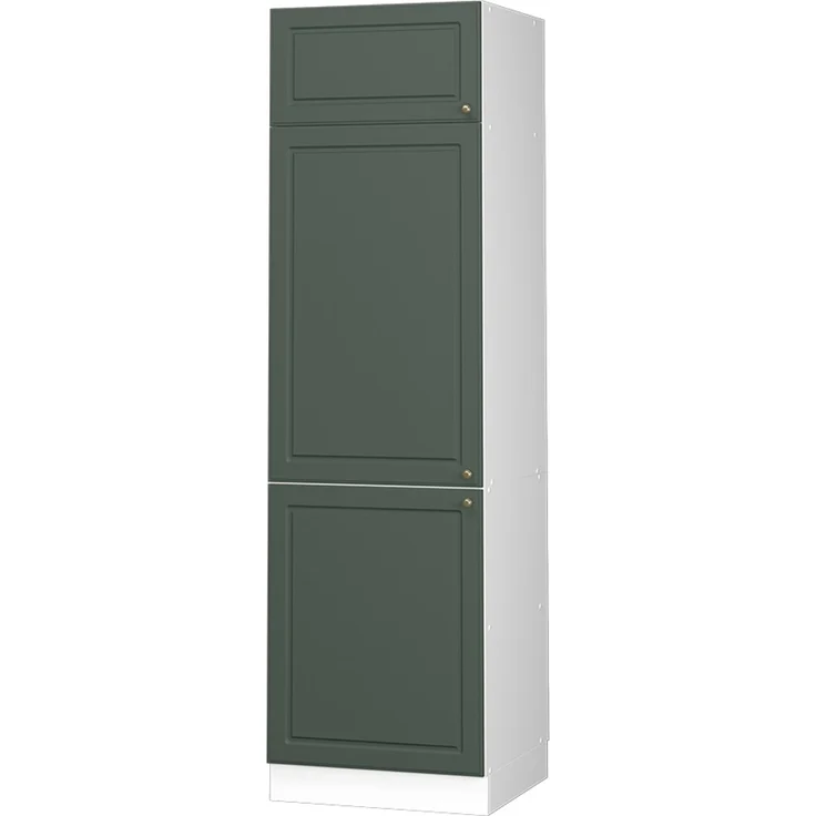 Kühlumbauschrank Fame-Line Grün-Gold Landhaus 60 cm Vicco – Bild 1