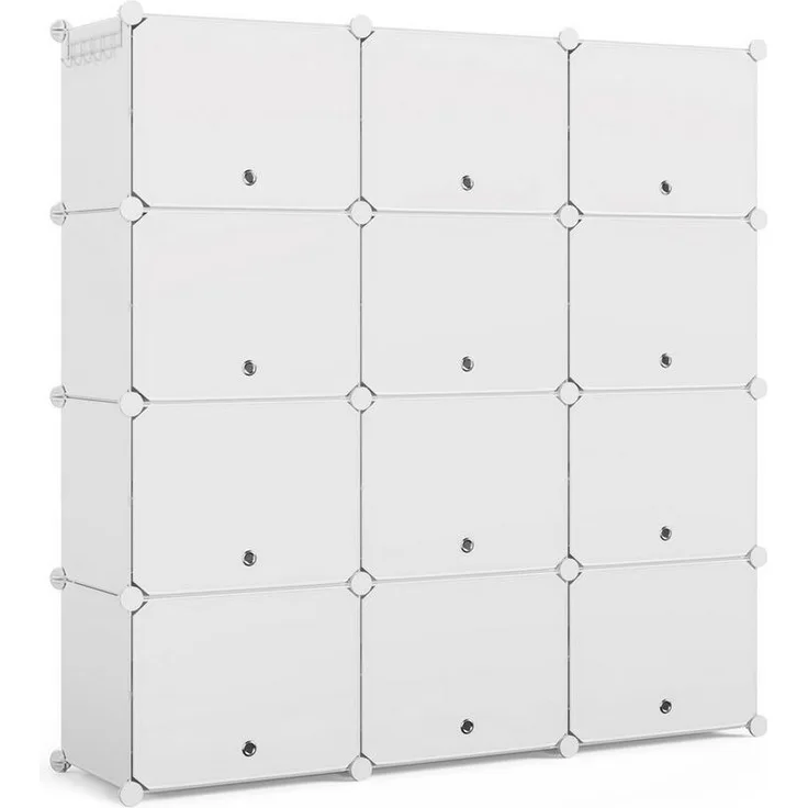 Mondeer Schuhschrank Schuhschrank (12 Fächer) mit Tür, Staub- und Wasserabweisend, für 20-42 Paar Schuhe