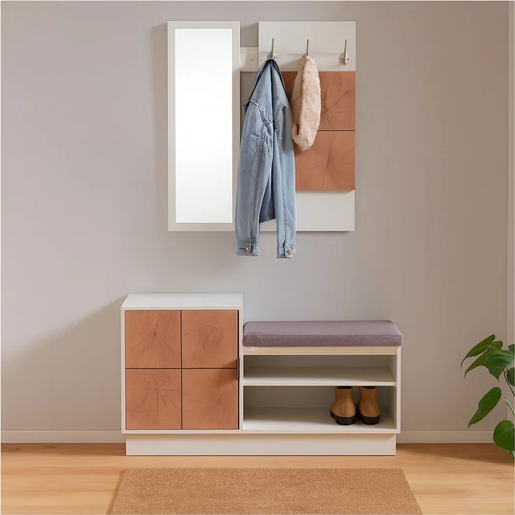Garderobe Dana2 Weiß – Bild 2