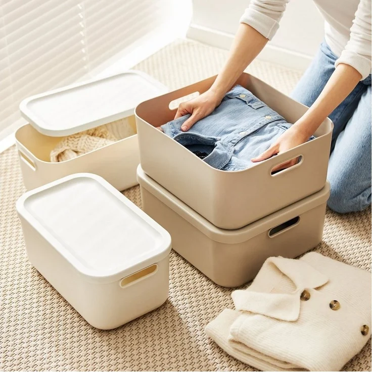 ROTHO Aufbewahrungsbox Albula Light 2er-Set Aufbewahrungskiste 20l (Aufbewahrungsboxenset, 2er-Set) – Bild 3