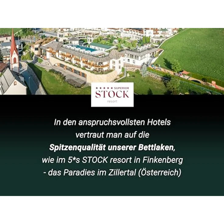 Zollner Spannbettlaken, Weiß, aus Naturmaterialien, 320x330 cm, Oeko-Tex® Standard 100, 80% Baumwolle, 20% Polyester, bis 95°C waschbar – Bild 2
