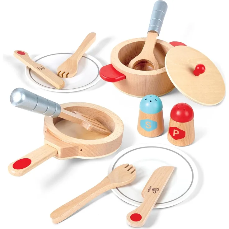 Hape E3150 Koch-& Servierset, beige