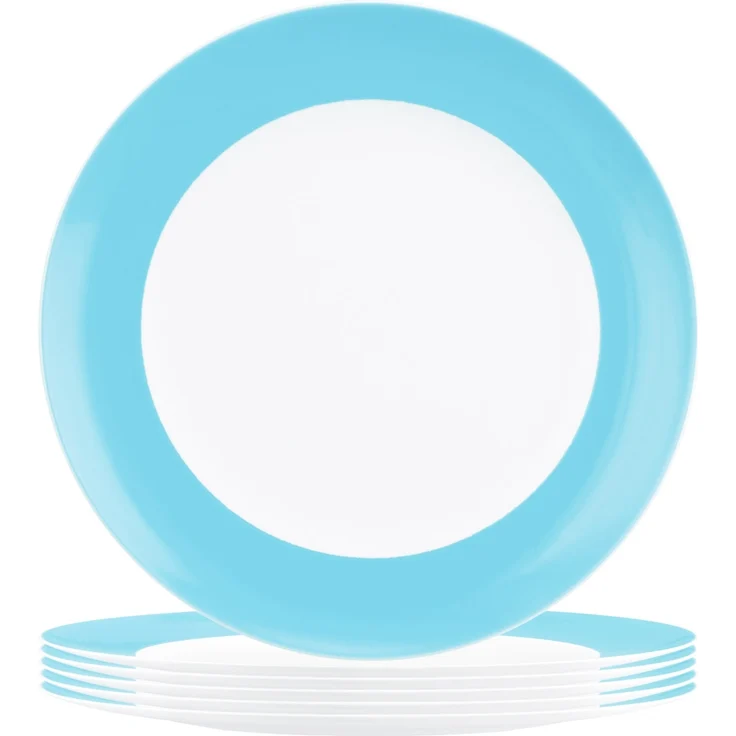 Seltmann Weiden Liberty Pure Colors Frühstücksteller ø 22,5 cm 6er Set - Lagoon Blue – Bild 1