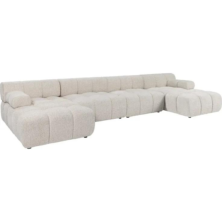 Vente-unique - FACIVIL - Modulierbares Sofa - Plastik - Kunststoff (PVC) - Beige - 376 x 156 x 70 cm