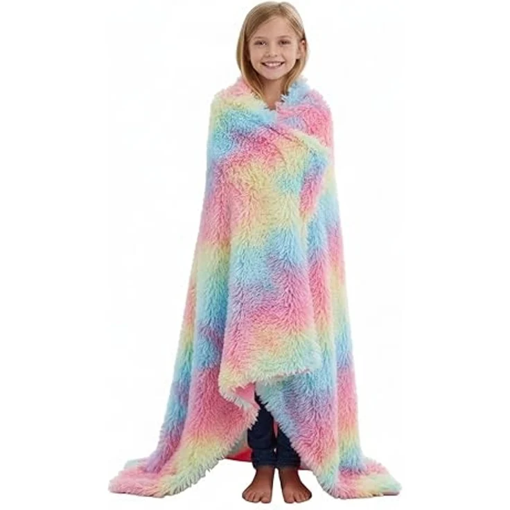 KANGURU Regenbogen-Karo / Teppich 130 x 170 cm – Bild 1