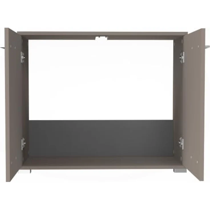 FACKELMANN Easy Waschbeckenunterschrank, 80cm Breite, Moderner Stil, Farbe Kaschmir, Stehend, Made in Germany – Bild 3