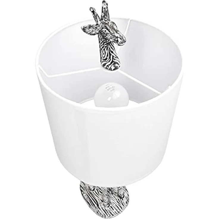 BRUBAKER Nachttischlampe Tischleuchte Giraffe Afrika, ohne Leuchtmittel, Motiv Lampe mit Keramikfuß, Höhe 51,5 cm – Bild 3