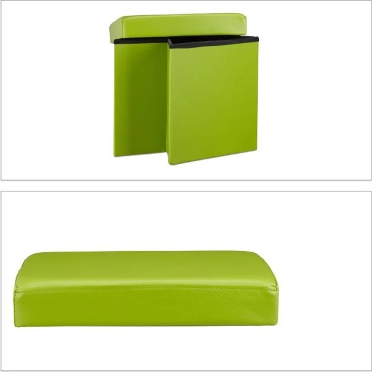 Faltbarer Sitzhocker Kunstleder – Bild 8