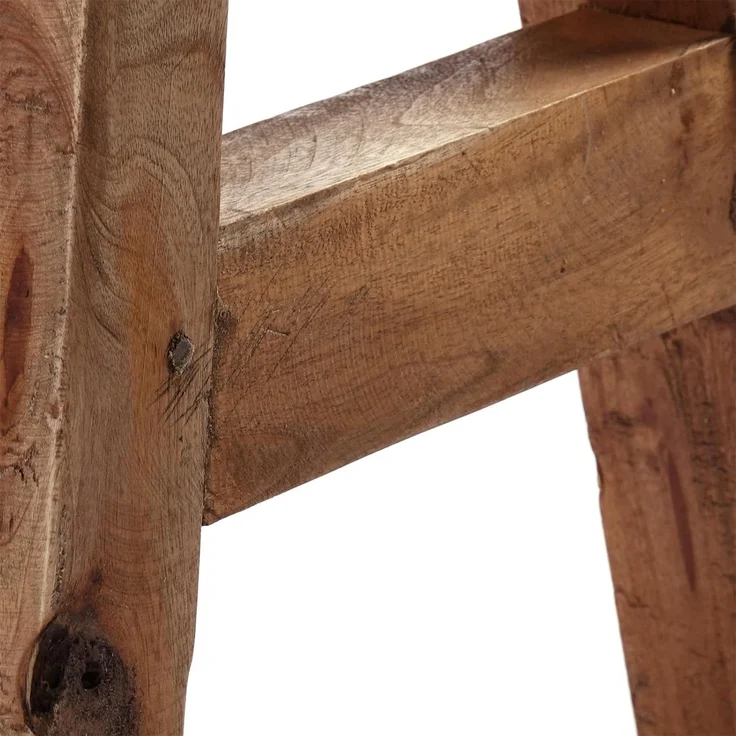 DESIGN DELIGHTS Hocker Vintage HOLZHOCKER "RUSTICO", Altholz massiv, rustikaler Sitzhocker – Bild 6