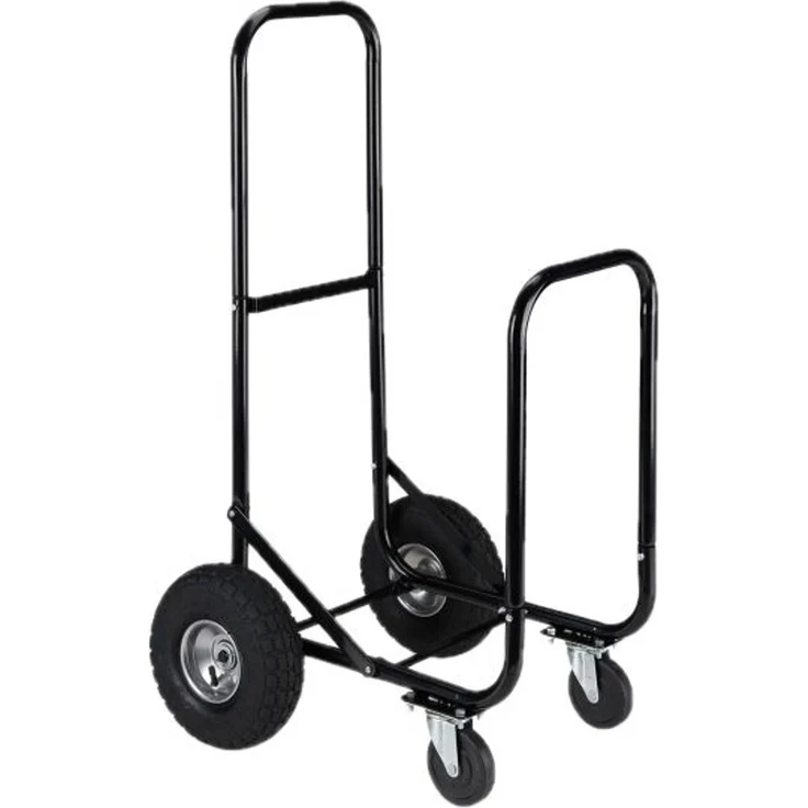 Relaxdays Kaminholzwagen mit Reifen und Rollen – Bild 10