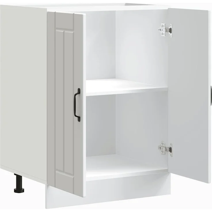 vidaXL Spülenunterschrank Lucca Weiß Holzwerkstoff 853677 – Bild 4