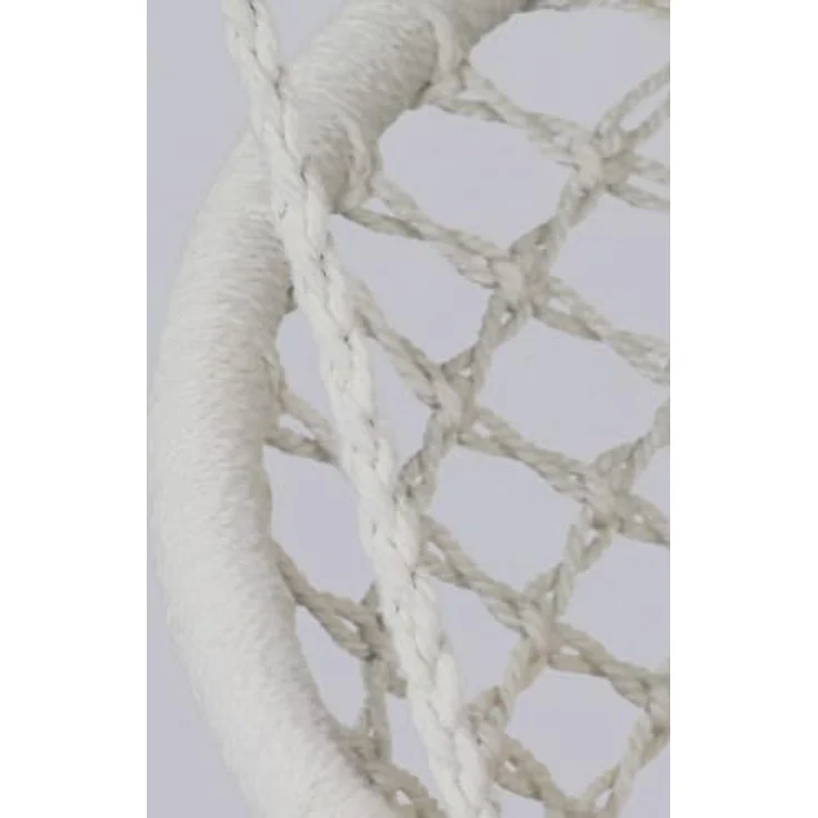 Estosa – Hängesessel Jane, Hängematte, Gartenschaukel, Hängesessel, aus Polycotton mit Fransen, Tragkraft 100 kg, Möbel für Garten, Balkon, Terrasse (weiß) – Bild 5