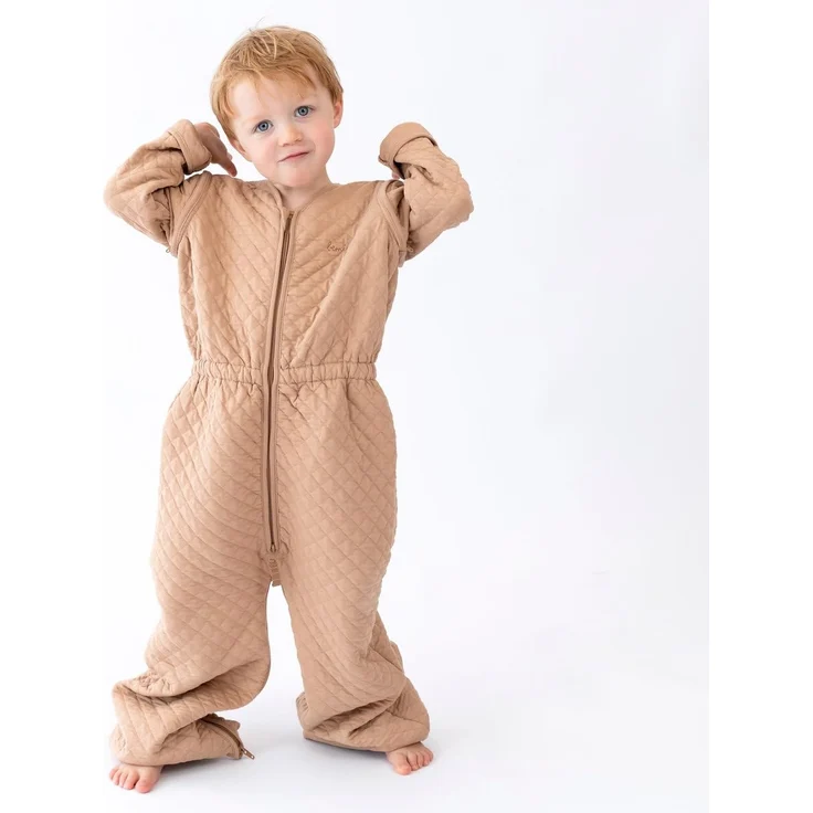 BEMINI Schlafsack 24-36 Monate Pady Quilted Jersey tog 1.5 Beige – Bild 3