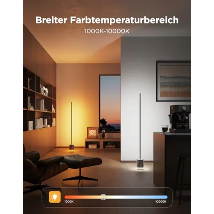 Govee Stehlampe 3 mit LuminBlend+ Technologie, Dimmbar RGBWWIC 2100lm, 1000–10000K, Smart Eckleuchte mit Matter-Kompatibilität und dynamischen Szenen – Bild 3