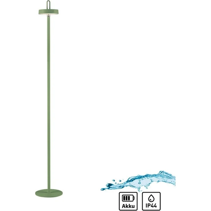 JUST LIGHT Stehlampe AMAG, Dimmfunktion, LED fest integriert, Warmweiß, Akkuleuchte – Bild 1