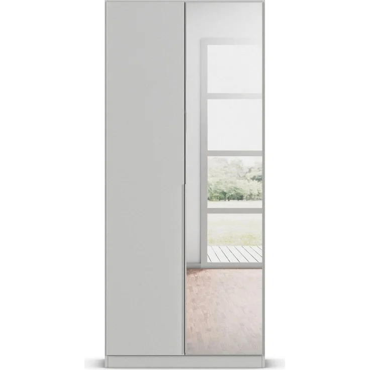 OTTO home Drehtürenschrank Kleiderschrank Schrank Garderobe AGORDO mit Dekor- oder Hochglanzfront (in zwei Griff-Farben, Breiten 91-405 cm) durchdachte Innenausstattung, in 7 Breiten und 2 Höhen MADE IN GERMANY – Bild 2