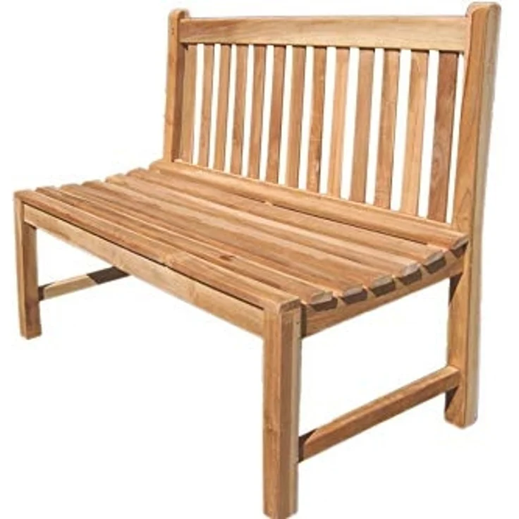 LEX 'Premium Teak' Gartenbank nachhaltig, natur, 120cm – Bild 3