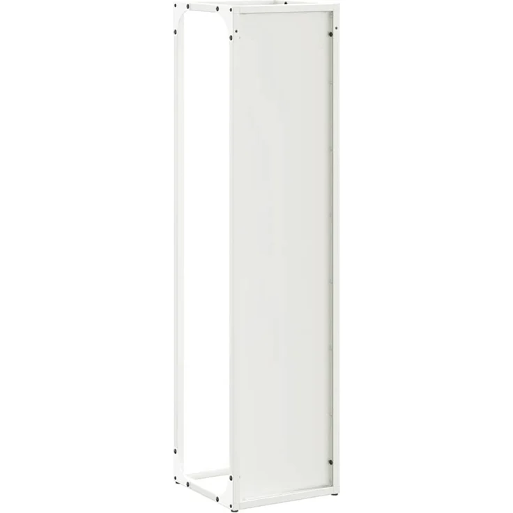 vidaXL Brennholzregal Weiß 25x25x100 cm Kaltgewalzter Stahl 864268 – Bild 7